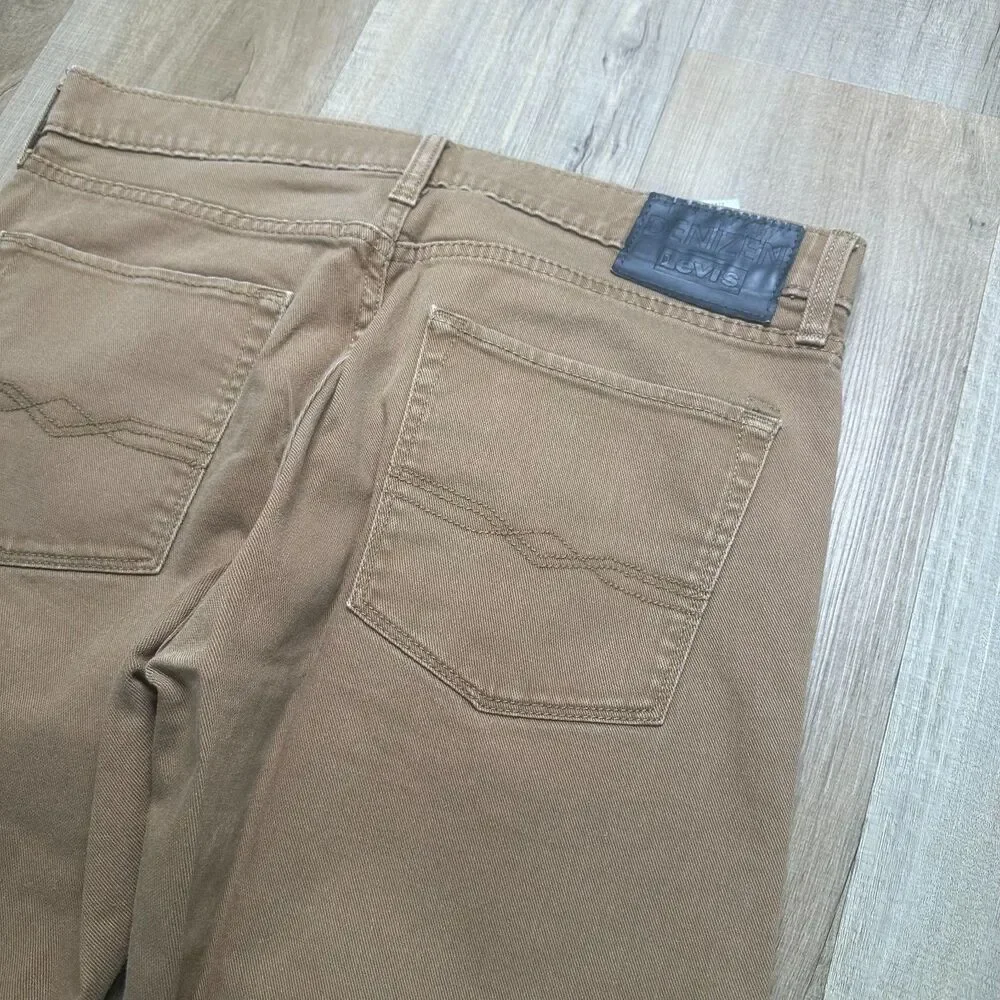 Levi's Strauss & Co. Denizen 232 Slim Straight Fit Men's 34x30 Brown Jeans